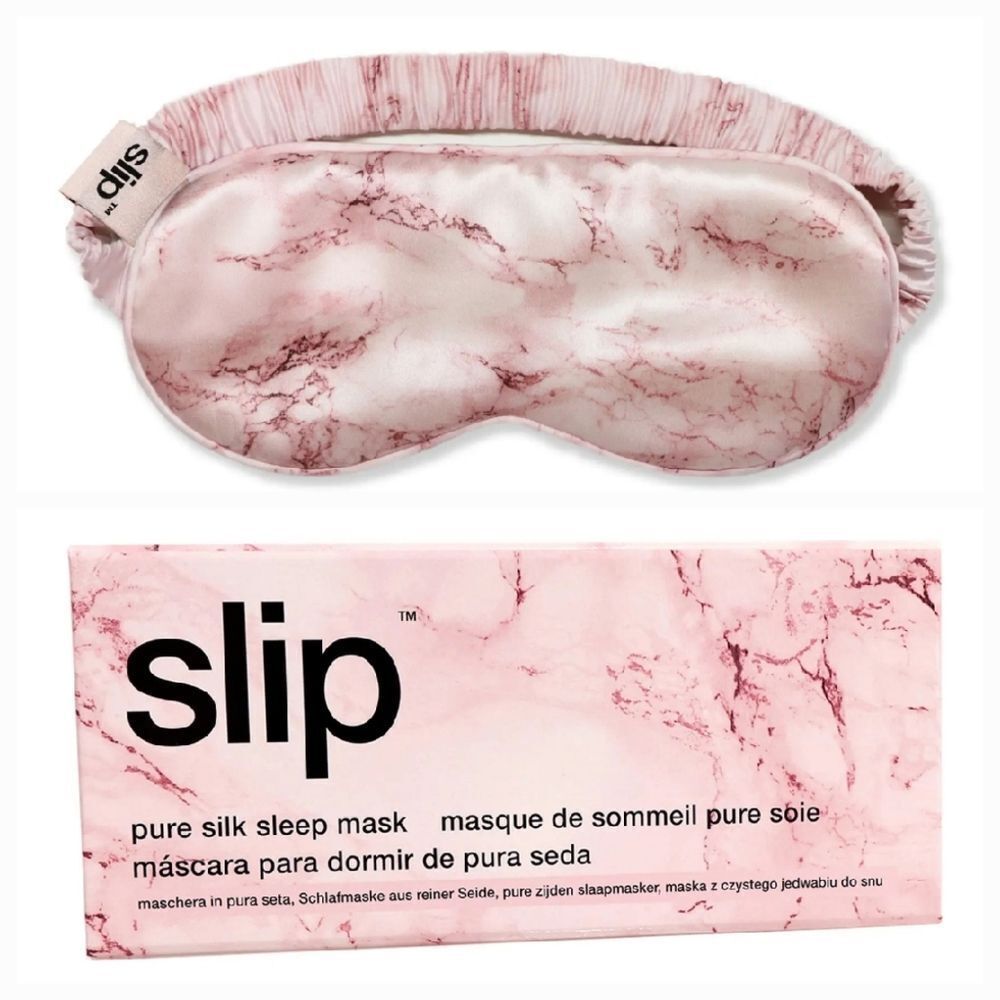 Slip Silk Sleep Mask, Pink Marble (One Size) - 100% Pure Mulberry…
